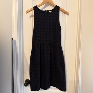 J.Crew Black Polka Dot Sleeveless Dress – Size XS